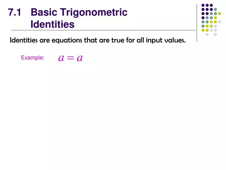7 1 basic trigonometric identities