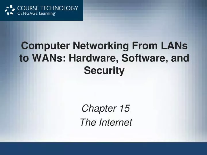 computer networking from lans to wans hardware software and security