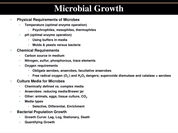 microbial growth