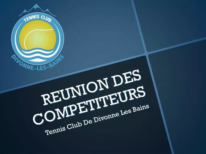 reunion des competiteurs