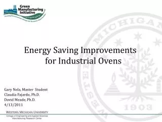Energy Saving Improvements for Industrial Ovens