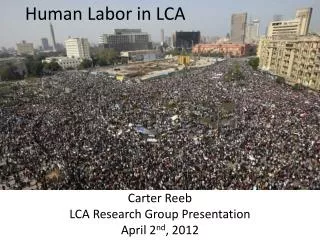 Human Labor in LCA