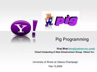Pig Programming