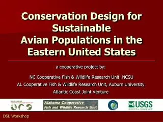 Conservation Design for Sustainable Avian Populations in the Eastern United States