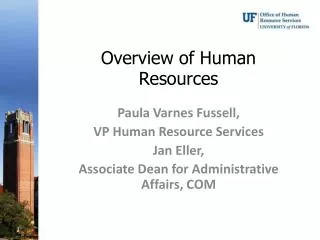 Overview of Human Resources
