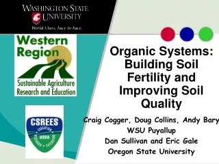 Organic Systems: Building Soil Fertility and Improving Soil Quality