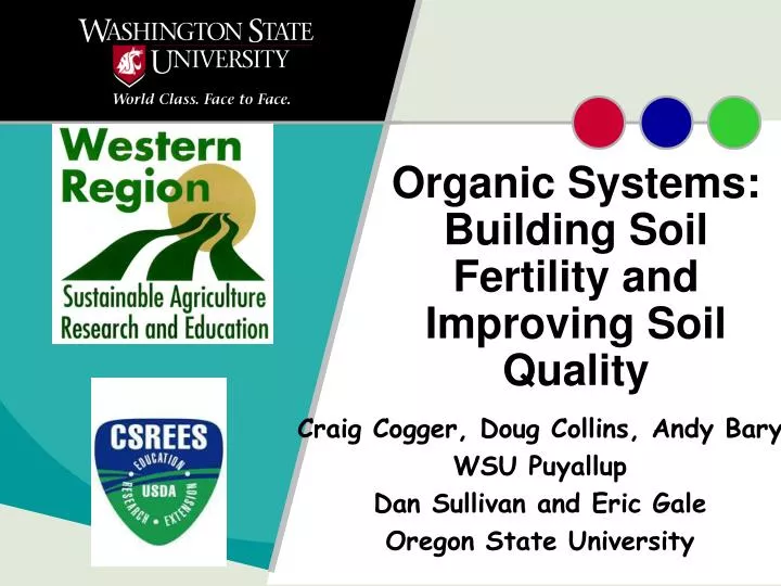 organic systems building soil fertility and improving soil quality