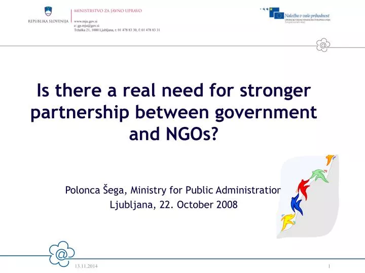is there a real need for stronger partnership between government and ngos