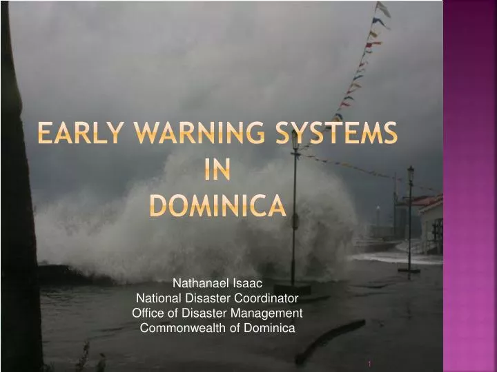 early warning systems in dominica