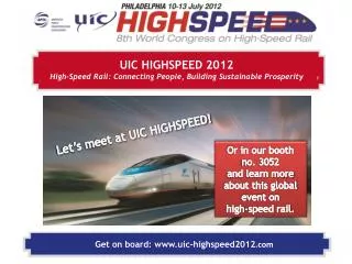Get on board: uic-highspeed2012