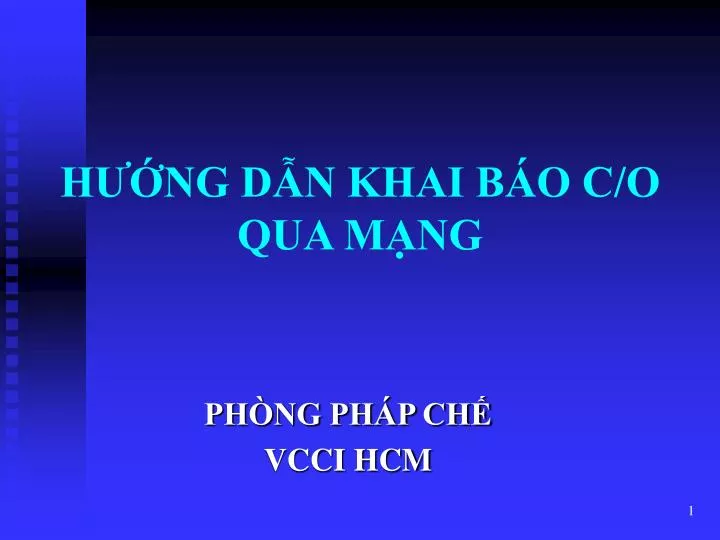 h ng d n khai b o c o qua m ng