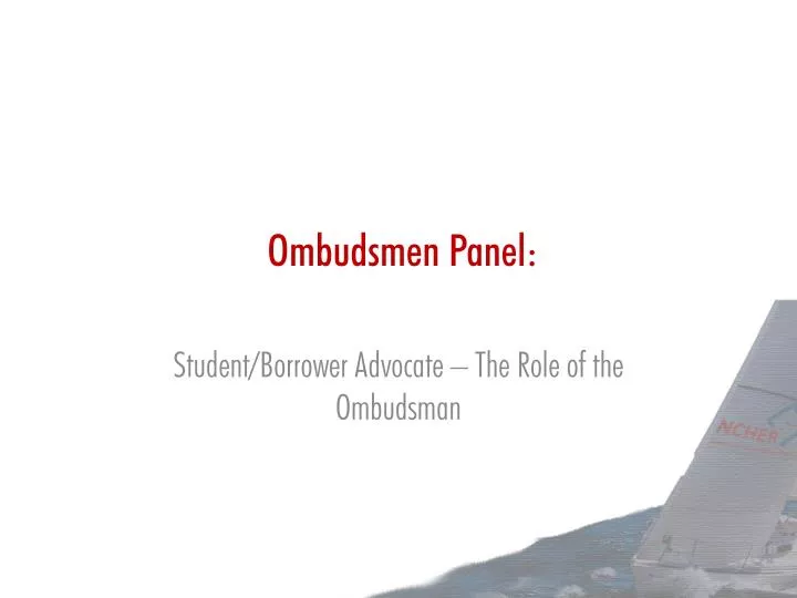 ombudsmen panel