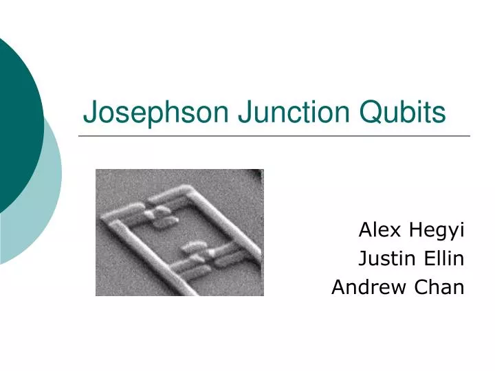josephson junction qubits