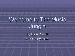 Welcome to The Music Jungle
