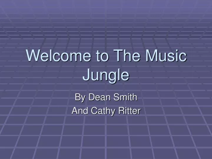welcome to the music jungle