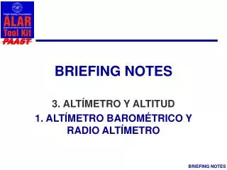 briefing notes