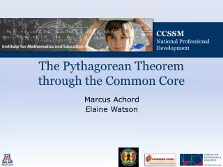 the pythagorean theorem through the common core