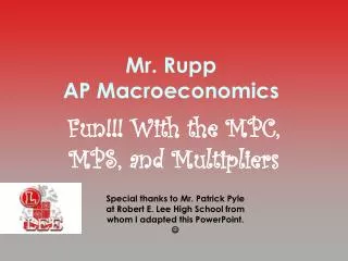 mr rupp ap macroeconomics