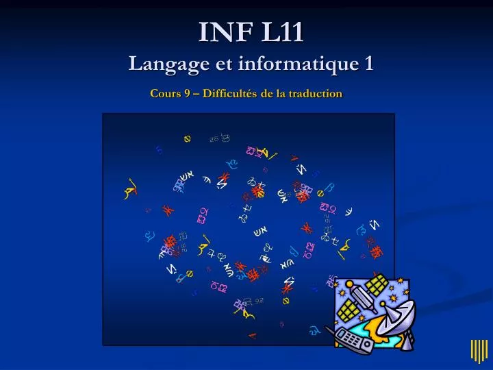 inf l11 langage et informatique 1
