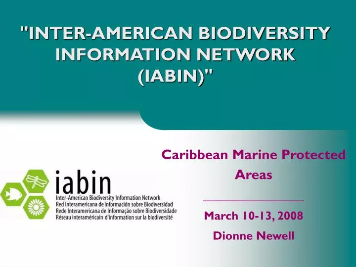 inter american biodiversity information network iabin