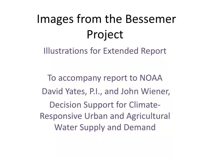 images from the bessemer project