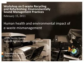 Human health and environmental impact of e-waste mismanagement