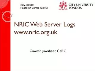 NRIC Web Server Logs nric.uk