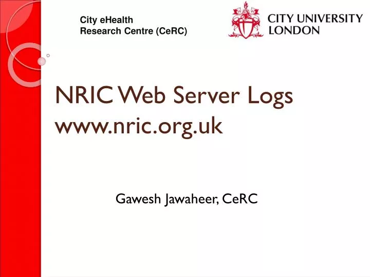 nric web server logs www nric org uk