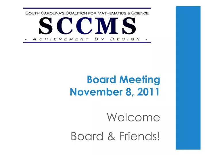 board meeting november 8 2011