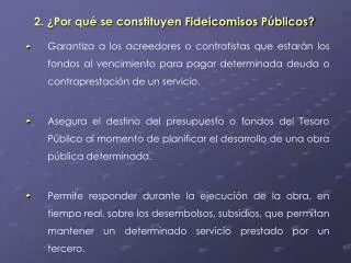 2 por qu se constituyen fideicomisos p blicos