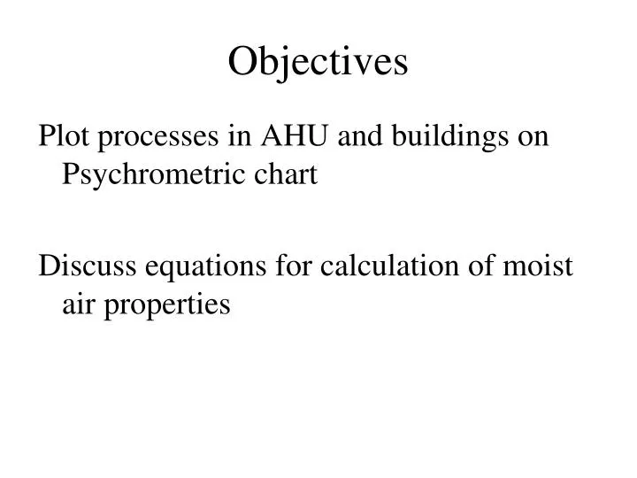 objectives