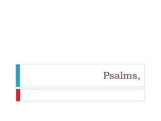 psalms