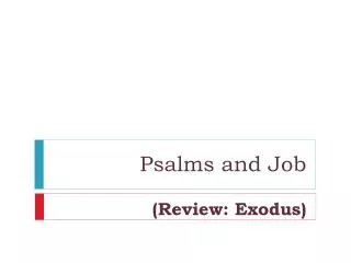 psalms and job