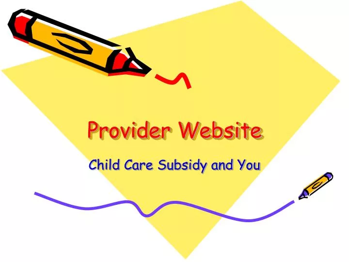 provider website