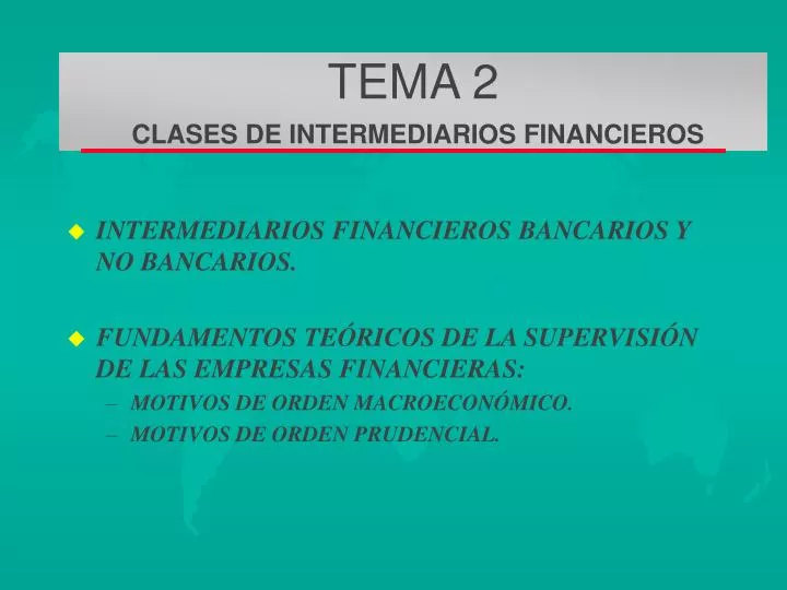 tema 2 clases de intermediarios financieros