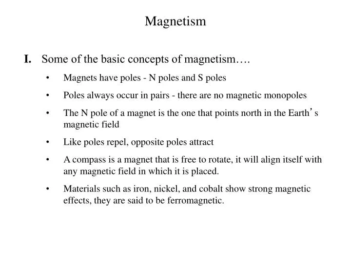 The Poles of a Magnet - Learn Important Terms and Concepts