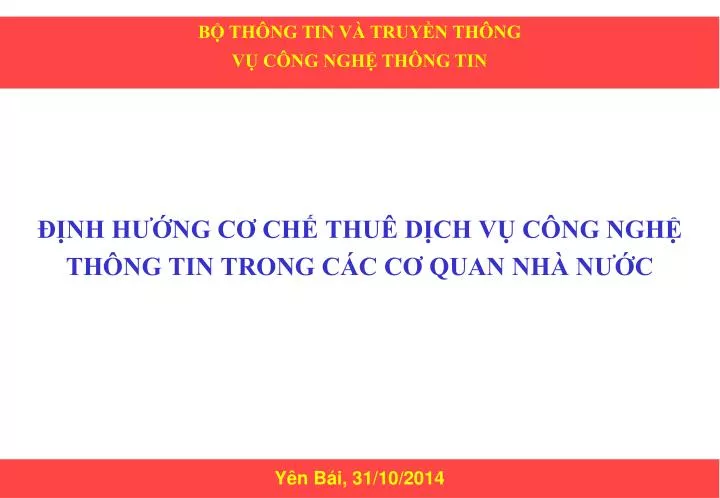 nh h ng c ch thu d ch v c ng ngh th ng tin trong c c c quan nh n c