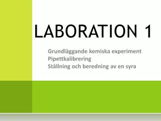 laboration 1