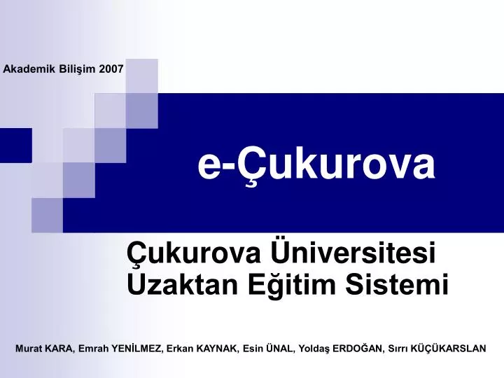 e ukurova