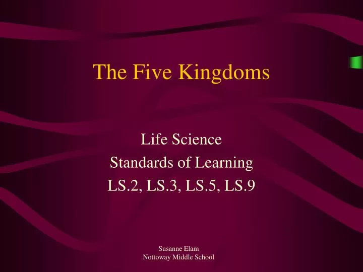 the five kingdoms