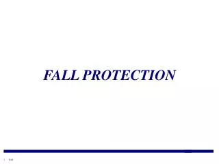 FALL PROTECTION