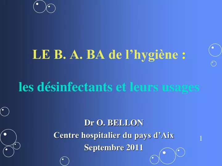 le b a ba de l hygi ne les d sinfectants et leurs usages