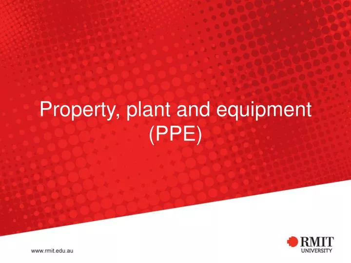 property plant and equipment ppe