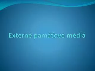 extern pam ov m di