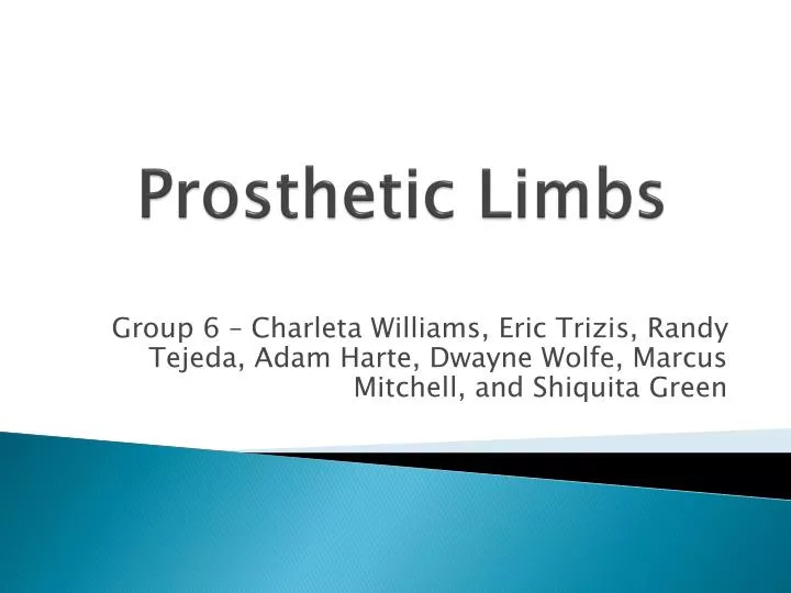 prosthetic limbs