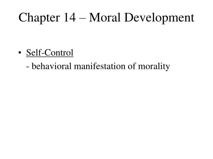 chapter 14 moral development