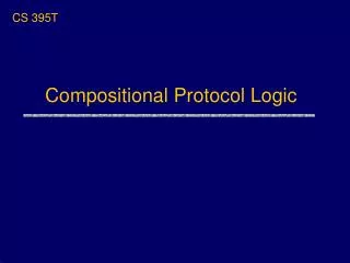 Compositional Protocol Logic