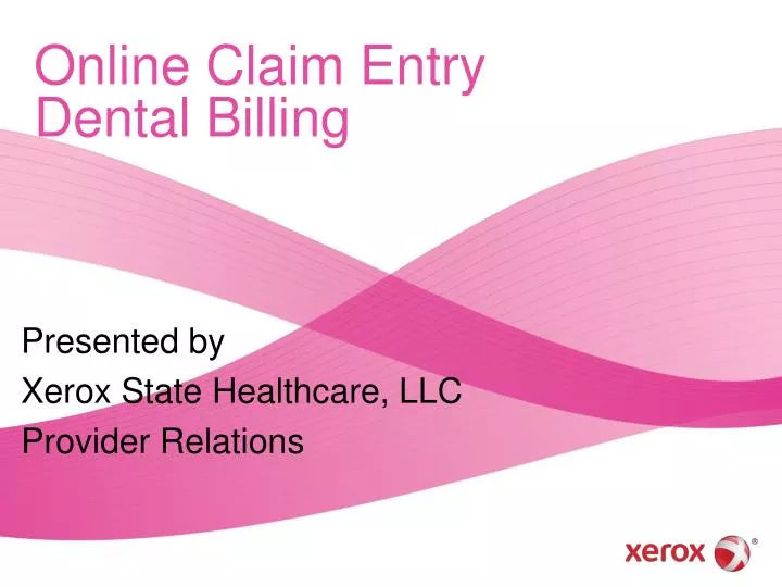 online claim entry dental billing