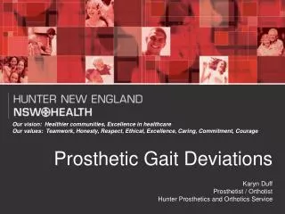 Prosthetic Gait Deviations