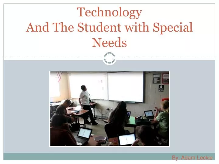 technology and the student with special needs